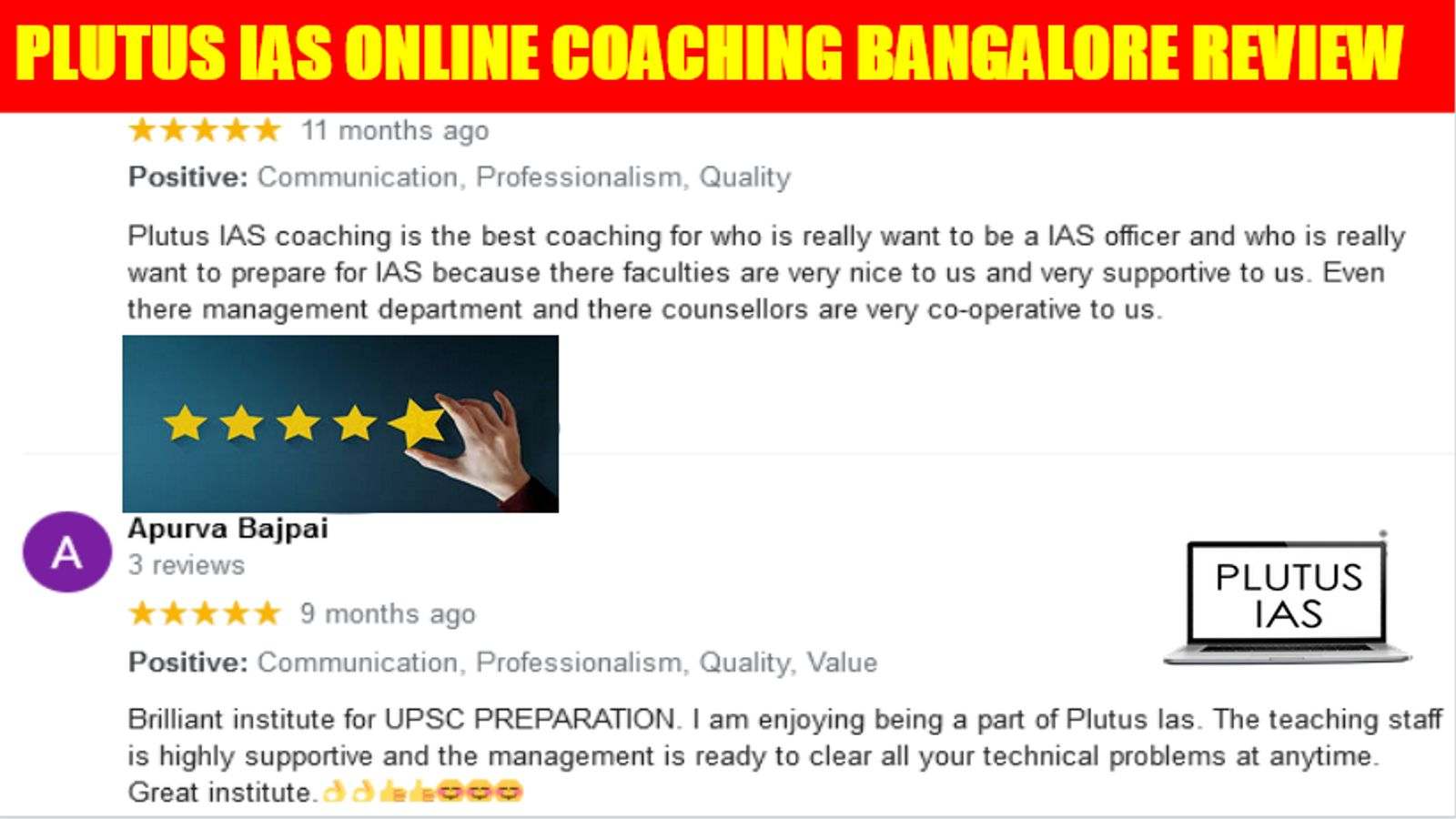 Plutus IAS Online Coaching Bangalore Review