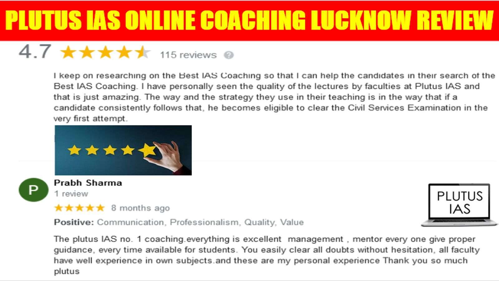 Plutus IAS Online Coaching Lucknow Review