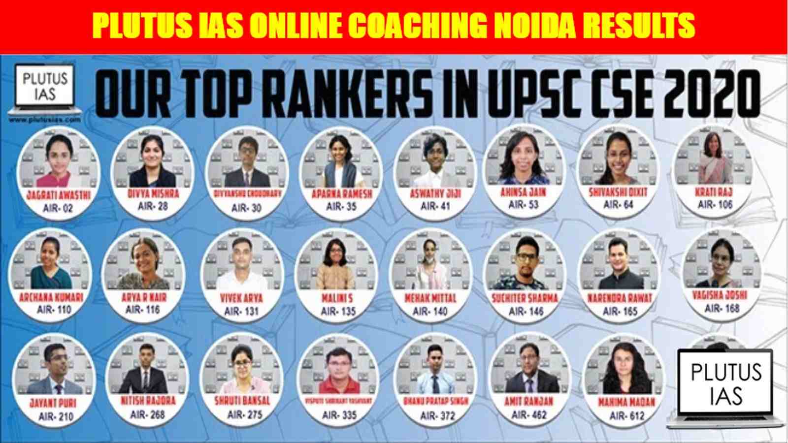 Plutus IAS Online Coaching Noida Results