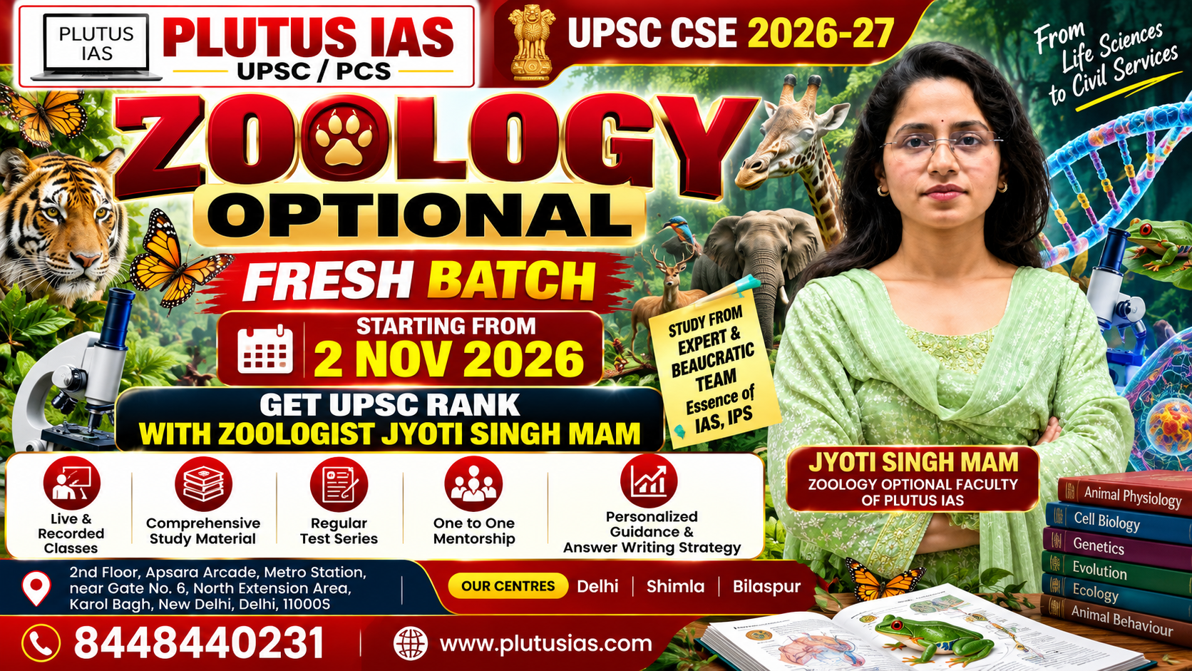 zoology optional Best Coaching