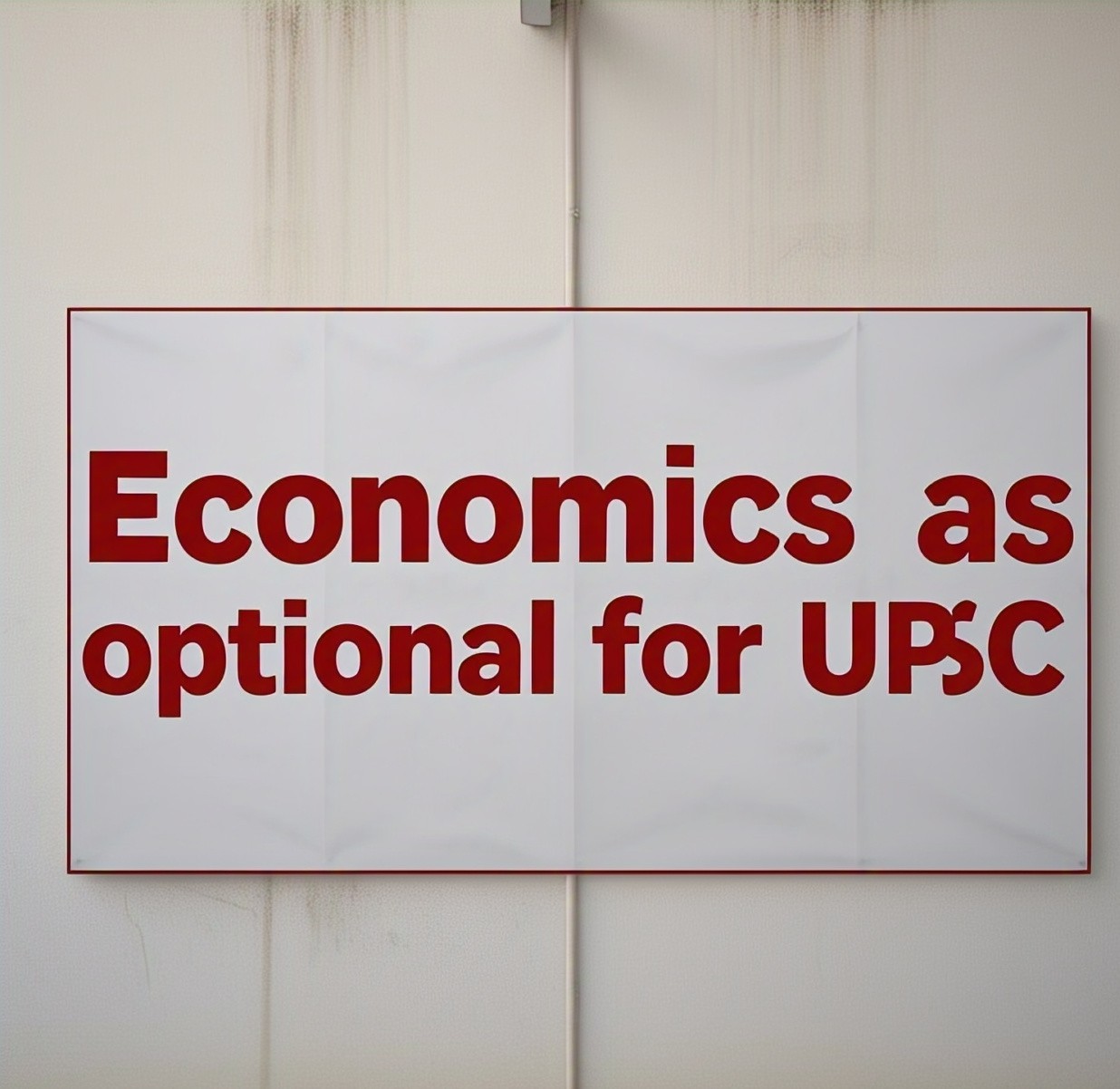 Economics as optional for UPSC.