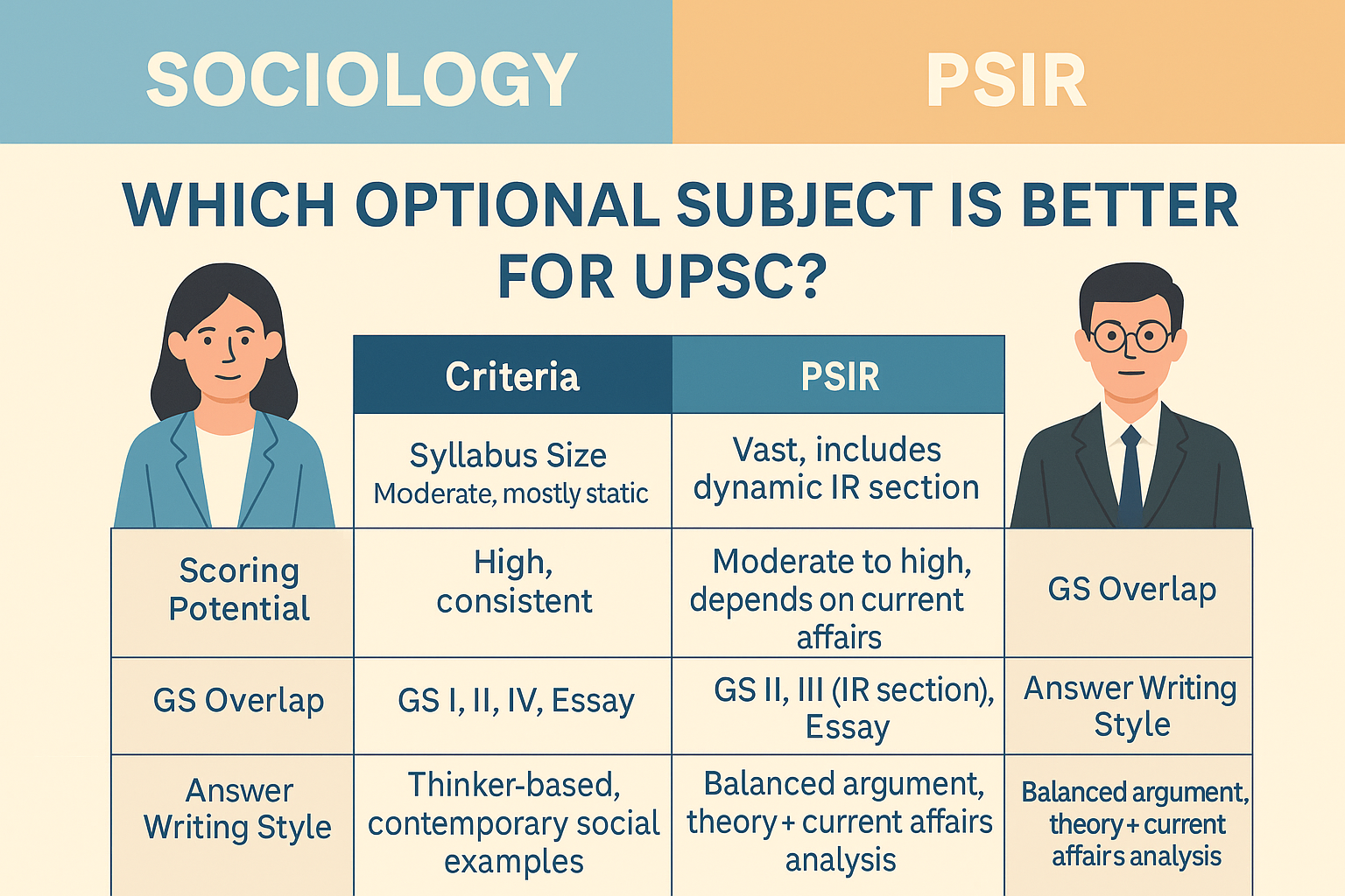 Sociology vs PSIR