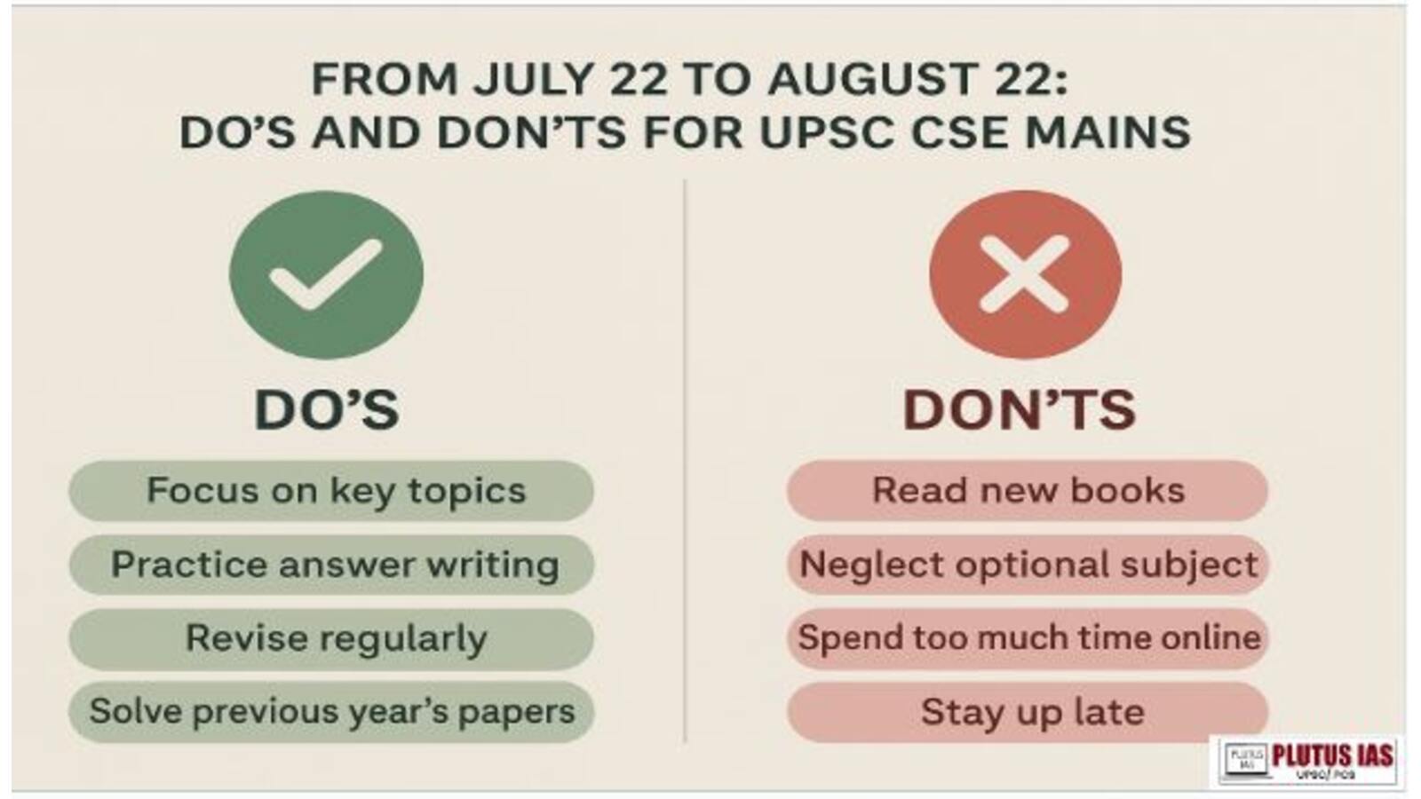 Do’s and Don’ts for UPSC CSE Mains