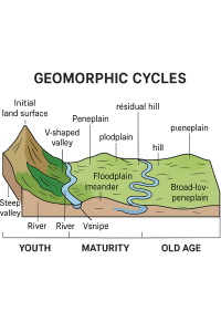 Geomorphic Cycles and land scape