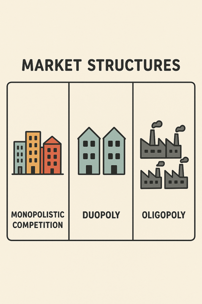 Markets Structure Monopolistic Competition Duopoly Oligopoly Markets Structure Monopolistic Competition Duopoly Oligopoly