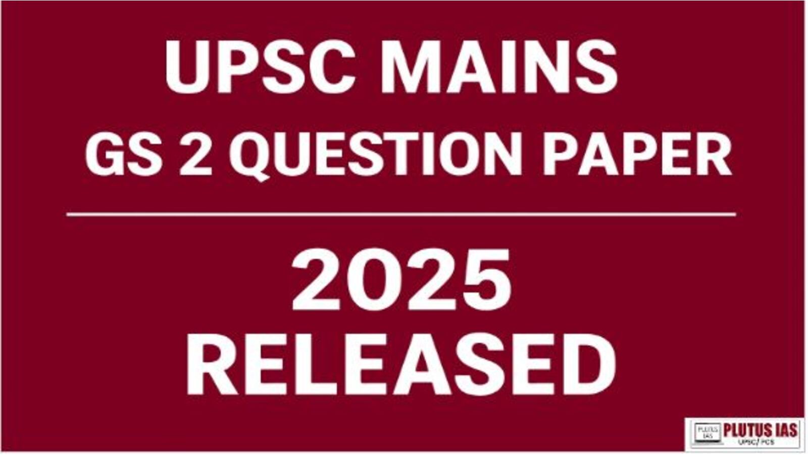 UPSC Mains GS 2 Question Paper