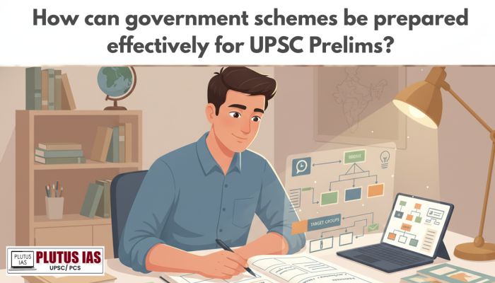 How can government schemes be prepared effectively for UPSC Prelims
