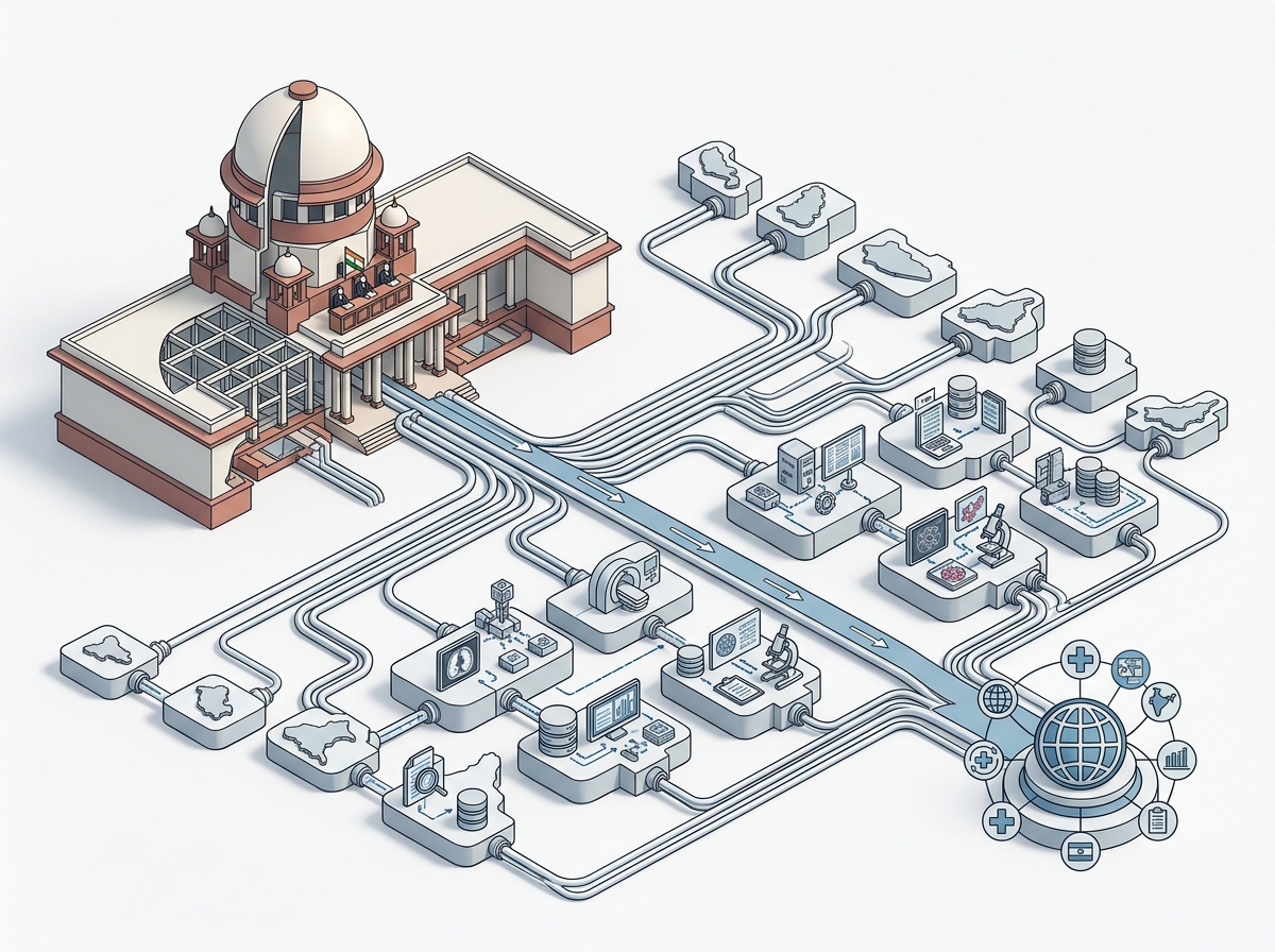 कैंसर पर सुप्रीम कोर्ट सख्त: 19 राज्यों से पूछा- कब होगी हर मरीज की अनिवार्य रिपोर्टिंग? — labelled illustration