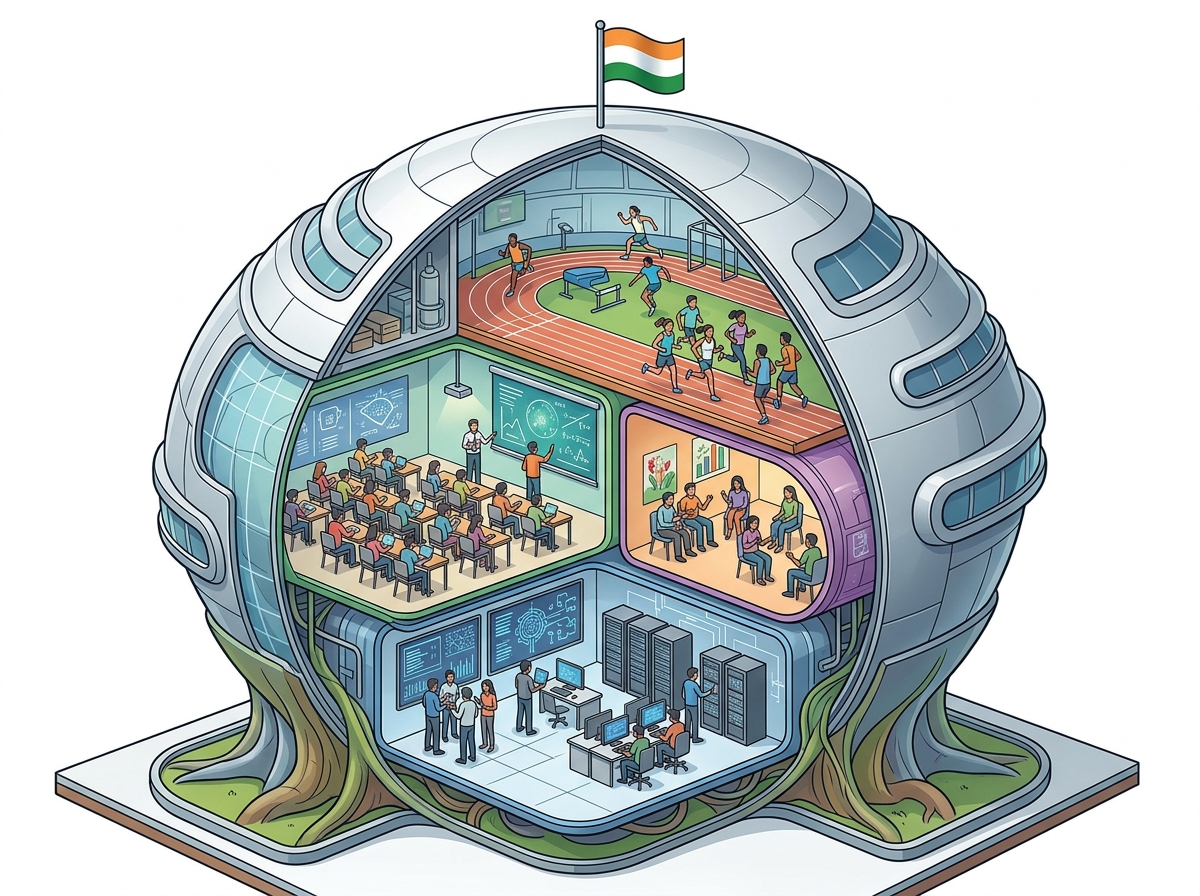 AI training, free coaching, Nasha Mukt Yuva Abhiyan and more: PM Modi announces new initiatives for youth from Red Fort — labelled illustration