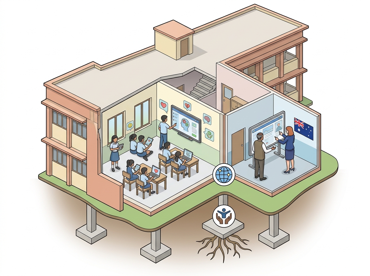 Andhra Pradesh launches digital mental health platform in schools with Australian support — labelled illustration