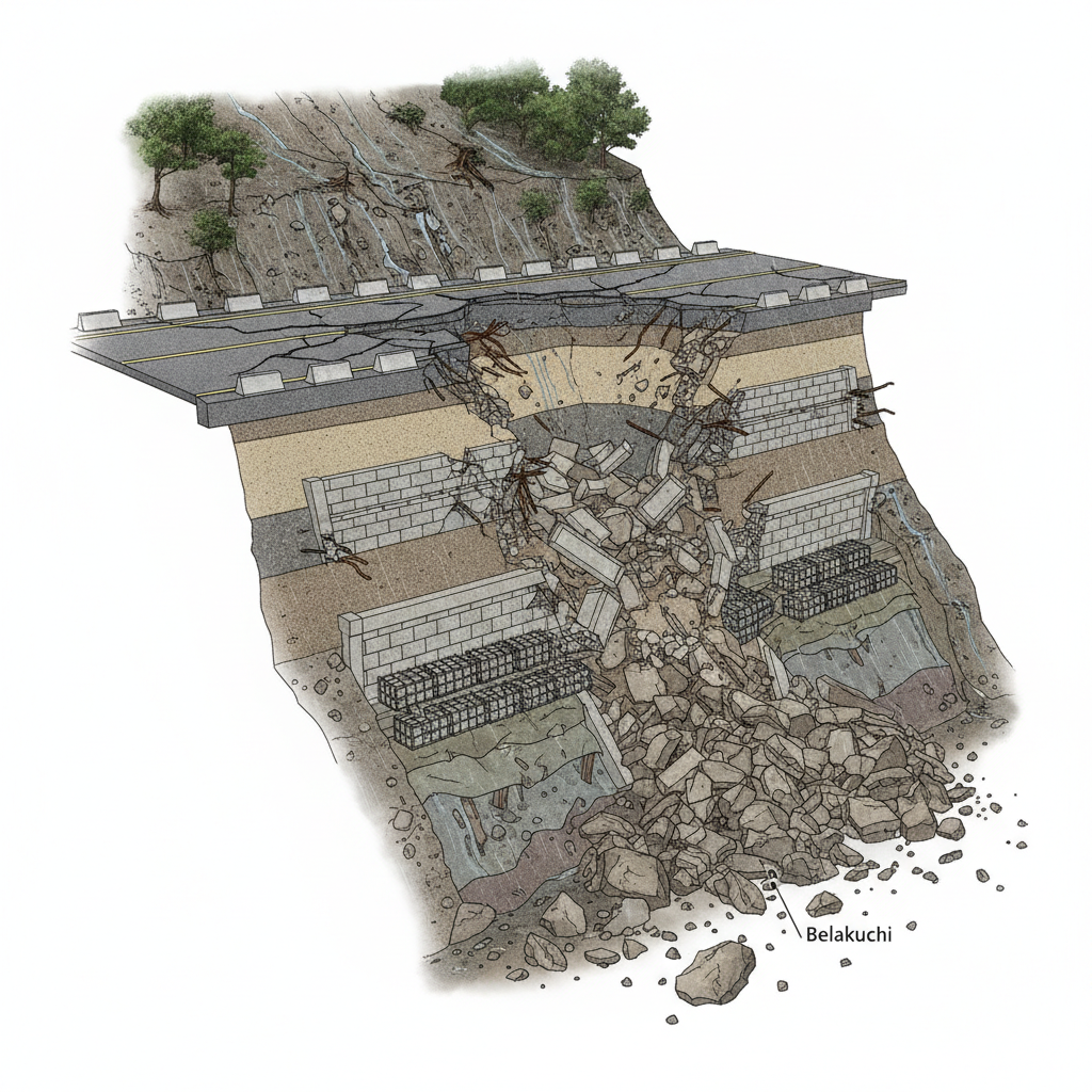 3D cutaway: Badrinath Highway
