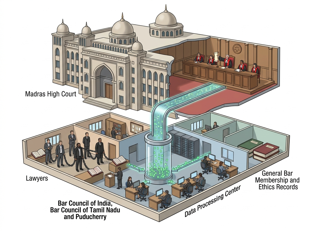 Bar Councils must collect data on lawyers facing criminal records, says Madras High Court — labelled illustration