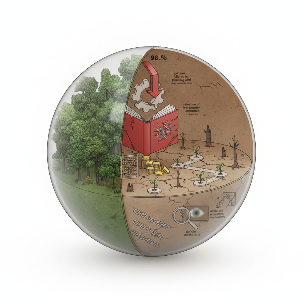 CAG finds 98% shortfall in Green India Mission forest cover targets, red-flags multiple lapses — labelled illustration