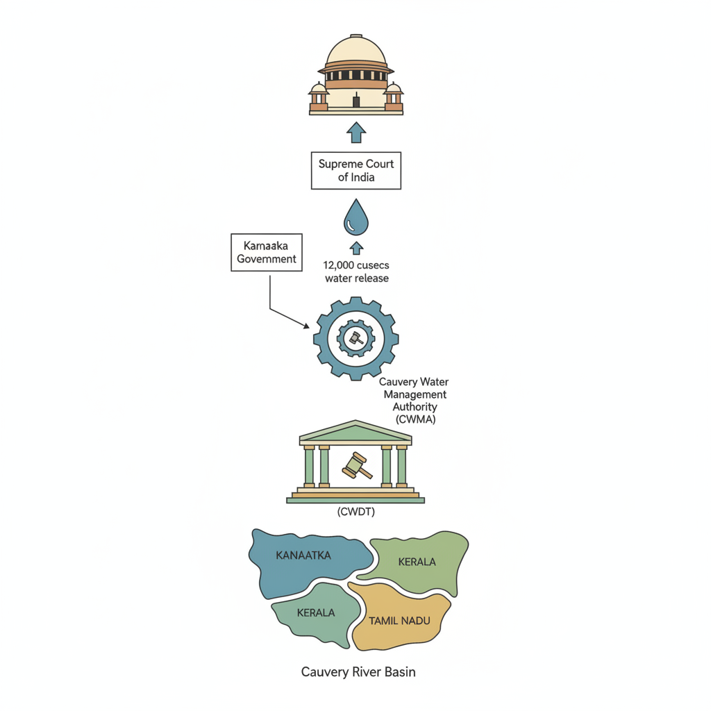 Cauvery: Karnataka will approach Supreme Court, says Cheluvarayaswamy — labelled illustration