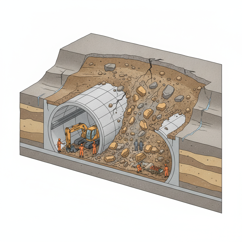 Chamoli Tunnel Landslide: दो श्रमिक टनल में अभी भी लापता, खोज एंव बचाव अभियान जारी — labelled illustration