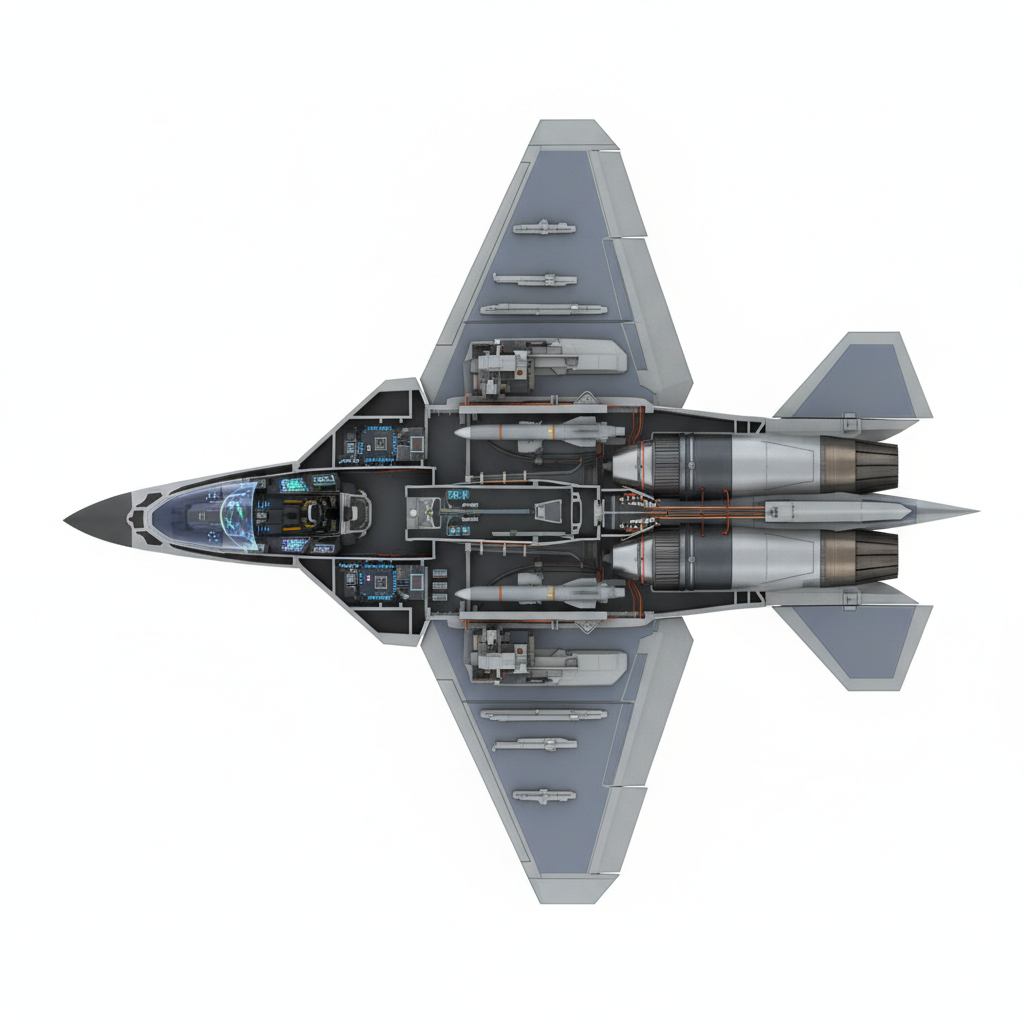 Defence ministry initiates efforts to co-join 6th-Generation fighter aircraft programme: Parliamentary panel — labelled illustration