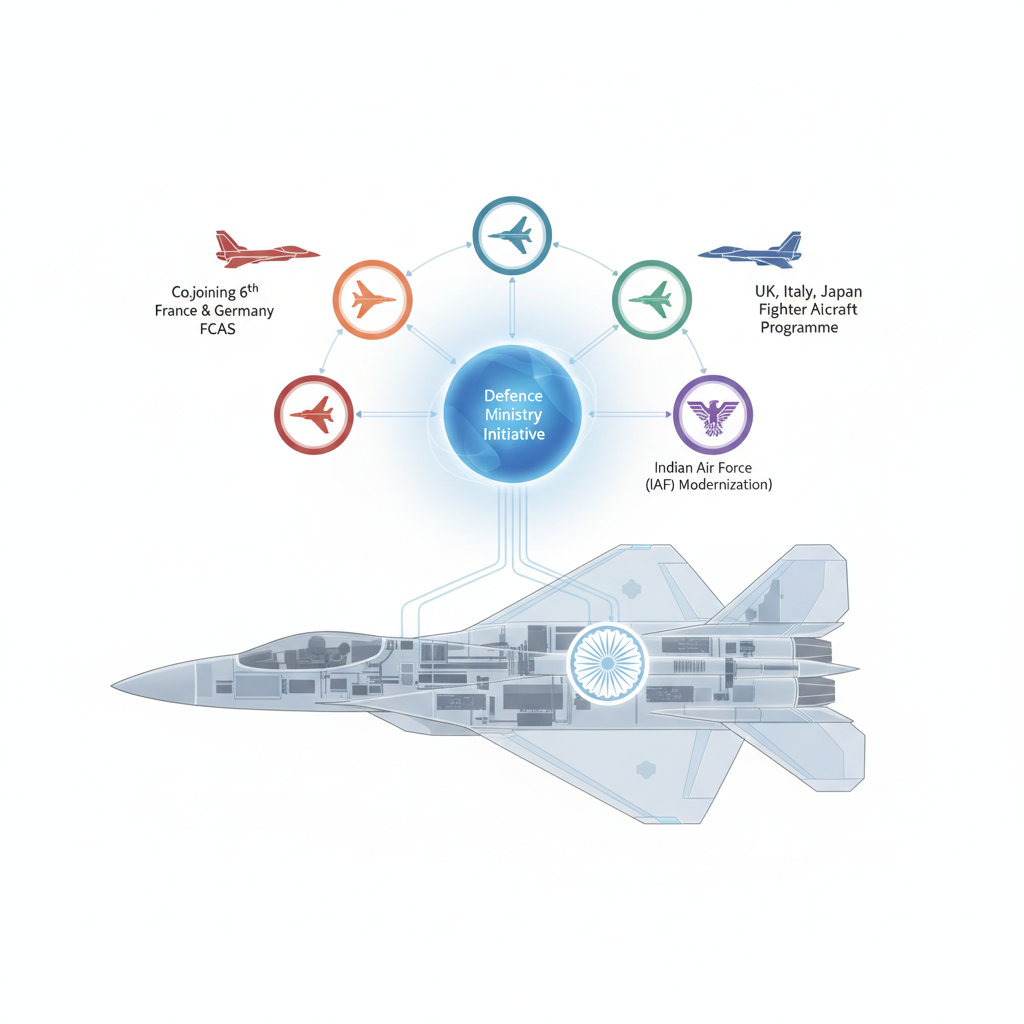 Defence ministry initiates efforts to co-join 6th-Generation fighter aircraft programme: Parliamentary panel — labelled illustration