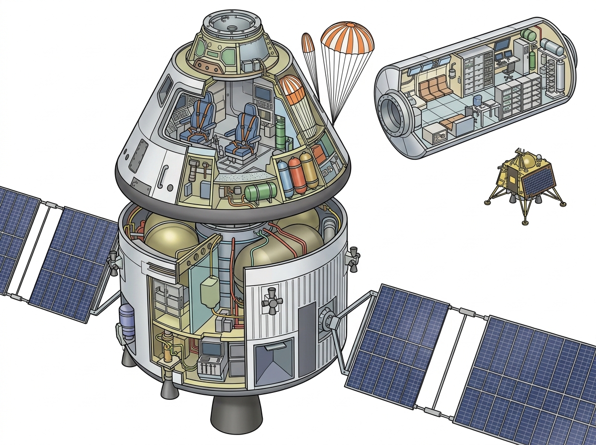 3D cutaway: डॉ. जितेंद्र सिंह ने राज्यसभा को गगनयान मिशन और भारत के मानव अंतरिक्ष अन्वेषण रोडमैप की प्