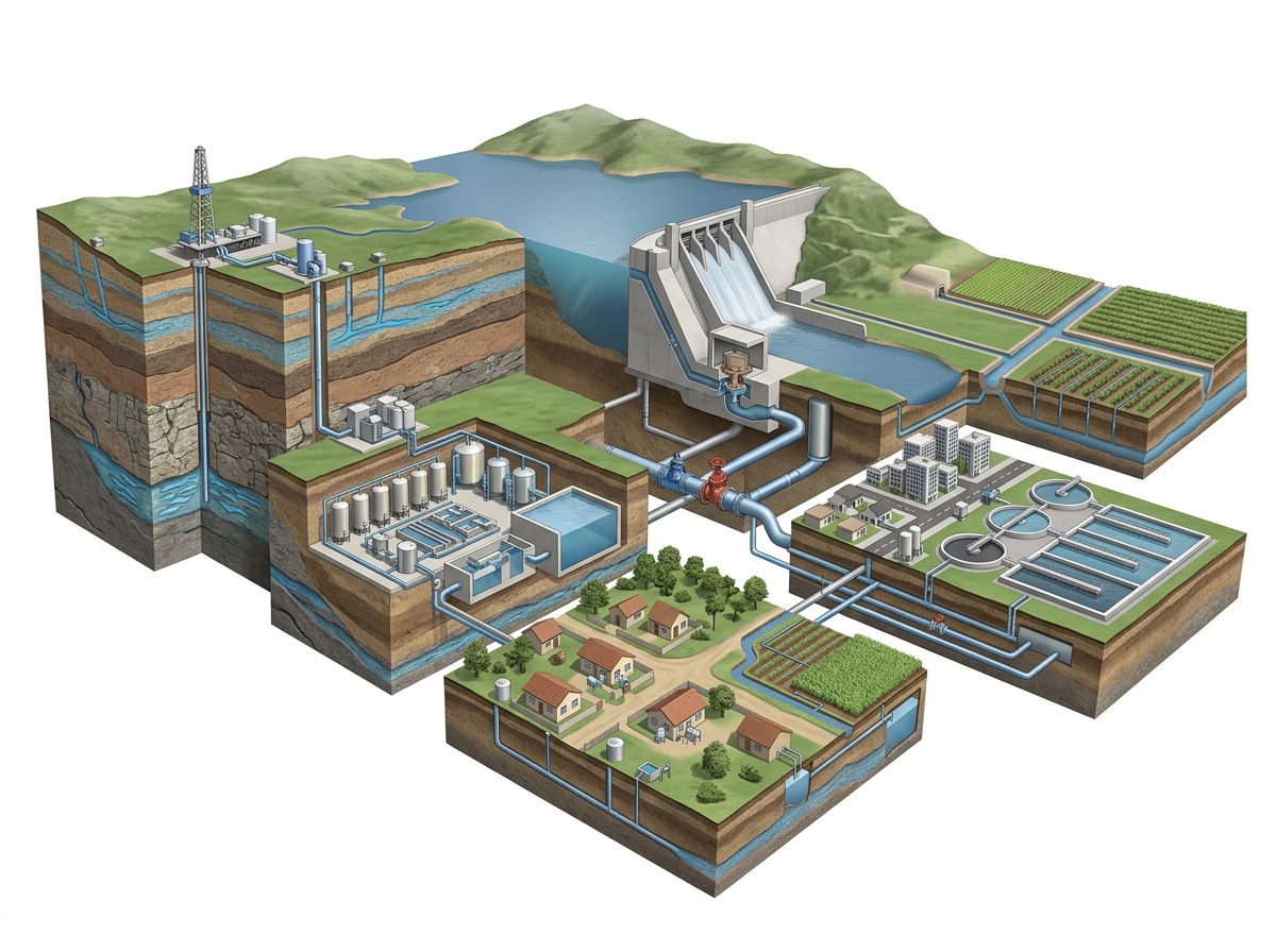 3D cutaway: महा जल मिशन का कार्यान्वयन