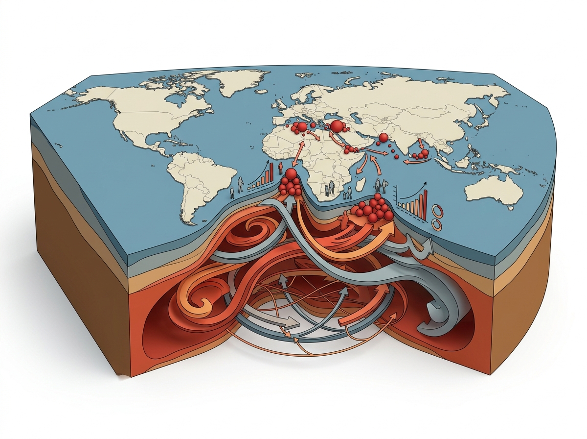 Migrant deaths climb sharply in 2026, new UN data shows — labelled illustration