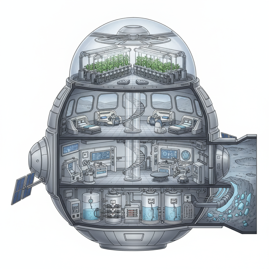 3D cutaway: NASA invites ISRO to join Moon Base programme
