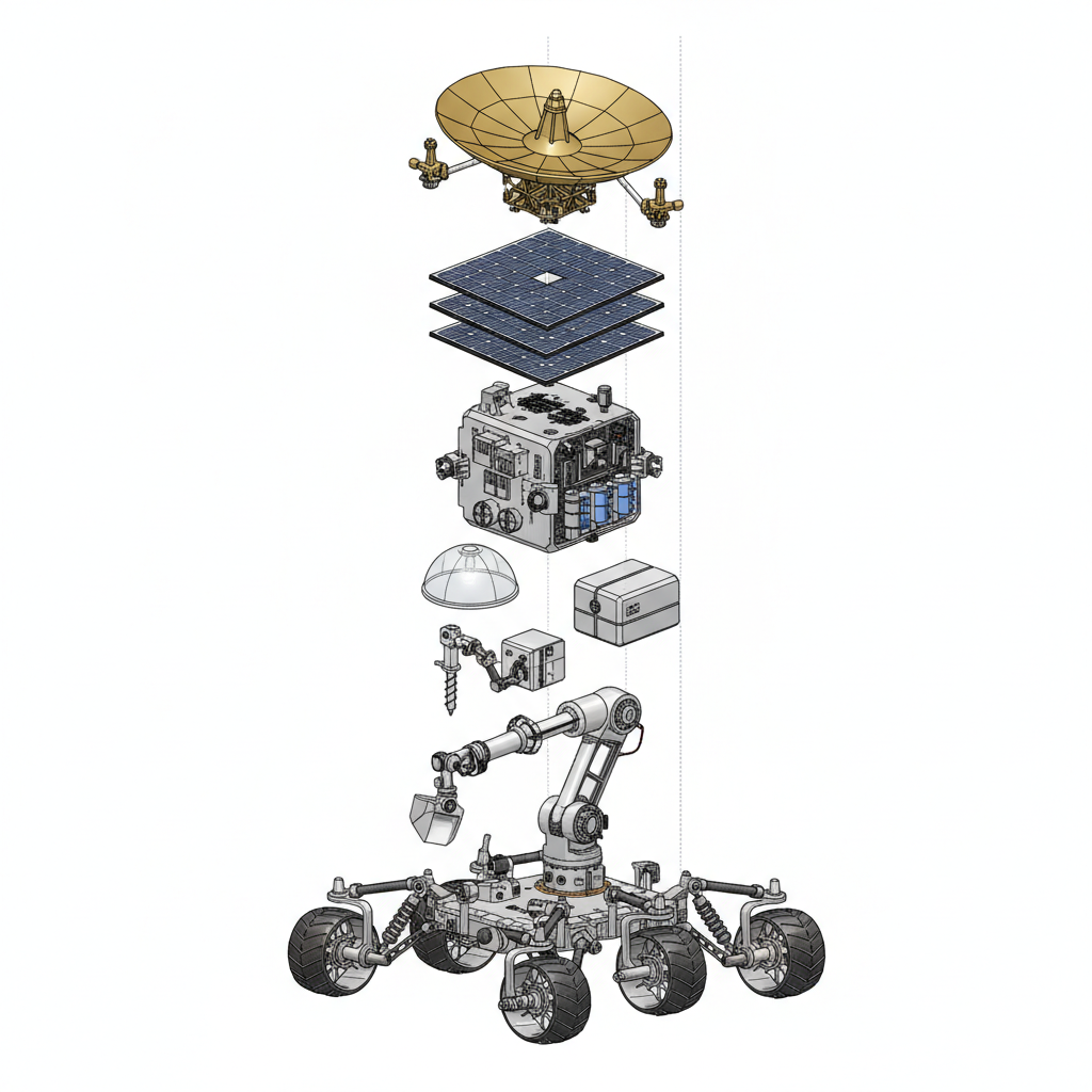 Pakistan joins China Moon race with Jinnah-1 rover; mission in 2029 — labelled illustration