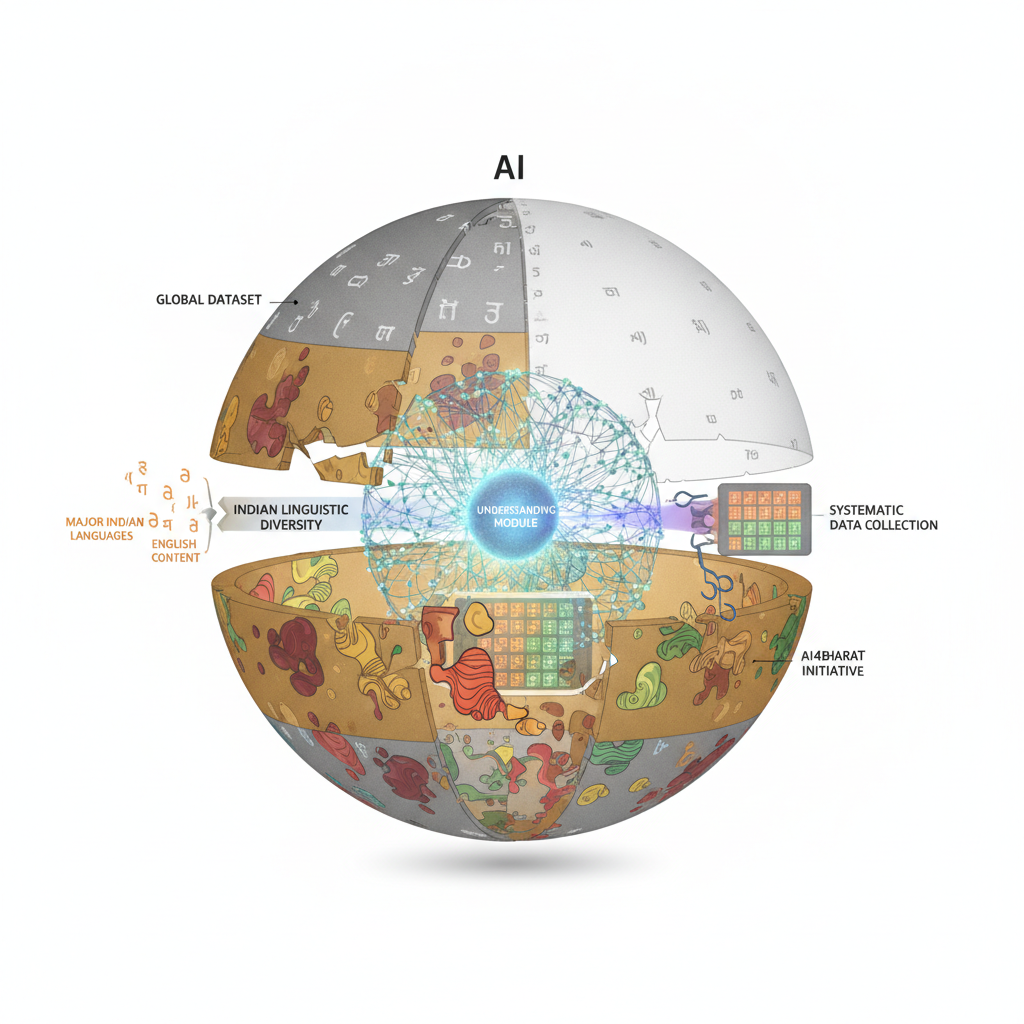 Teaching AI to speak India — labelled illustration