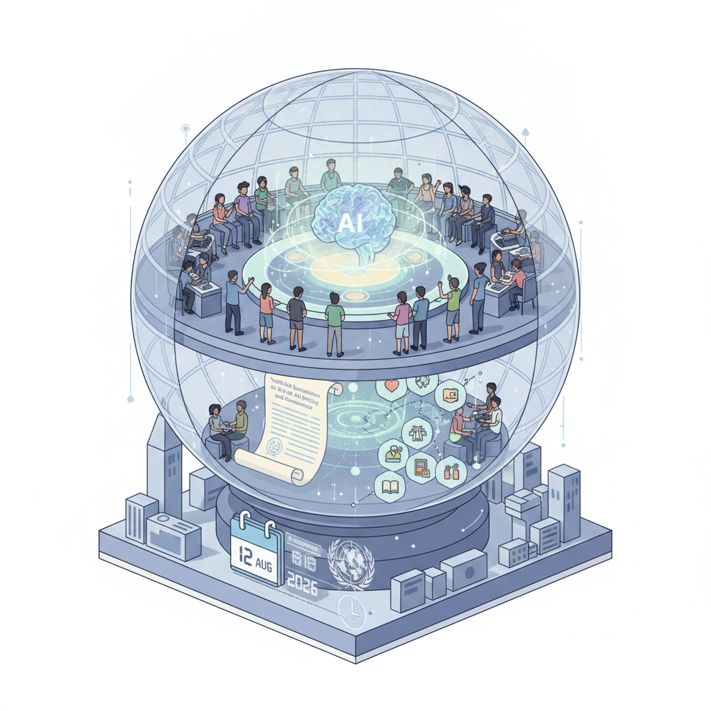 Youth advocates gather in New York to launch new AI standards — labelled illustration