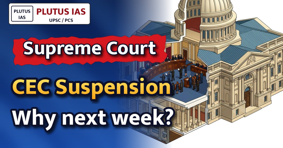 Supreme Court to Hear Plea Against CEC’s Suspension & SIR Validity