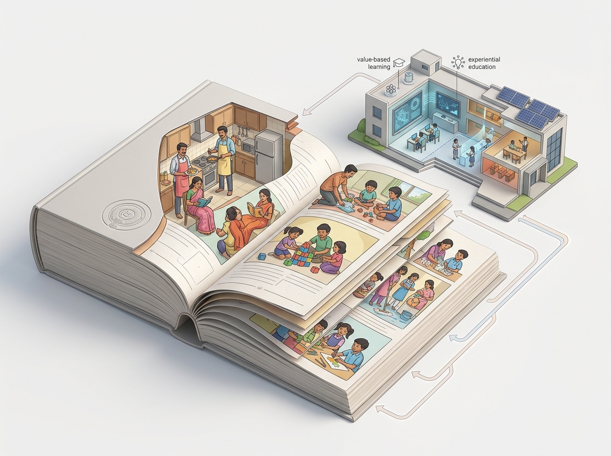 A.P. textbooks revised to challenge gender stereotypes, says HRD Minister Lokesh — labelled illustration