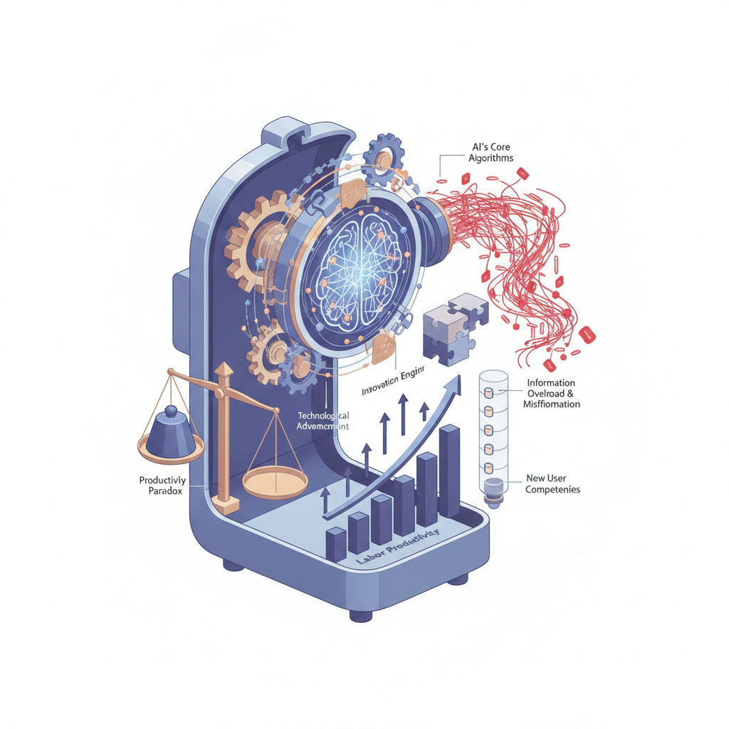 AI’s Productivity Promise — labelled illustration