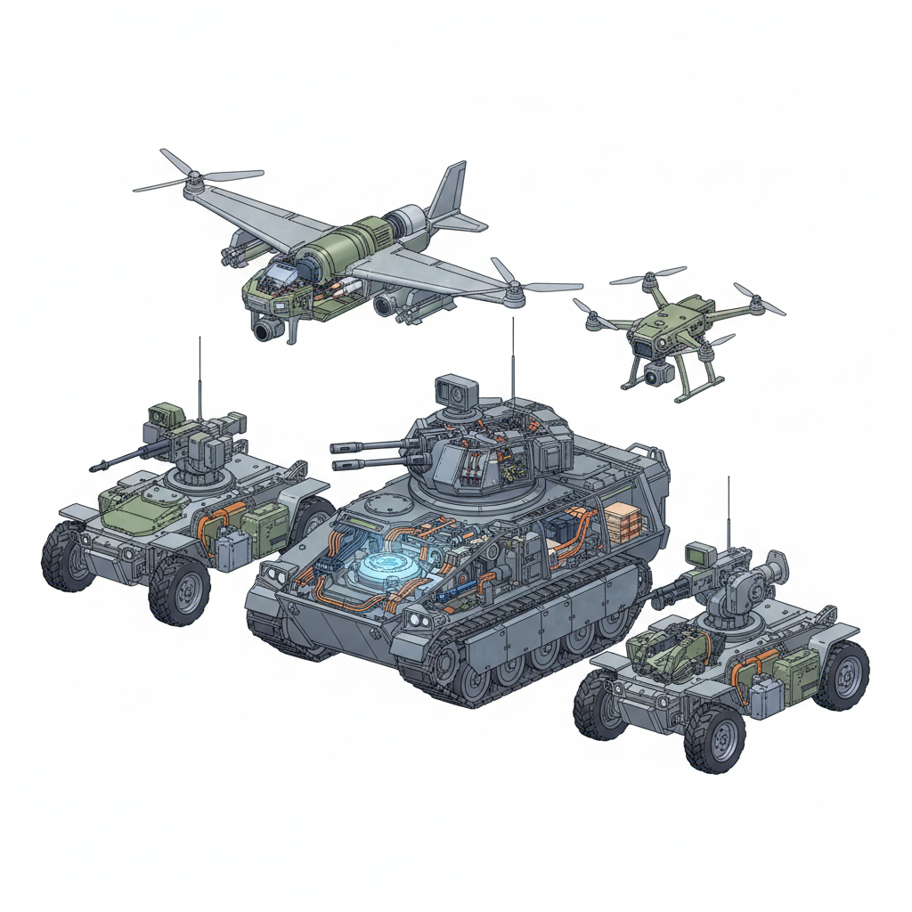 ‘Army of Robots’: Ukraine turns to machines for its most dangerous missions — labelled illustration