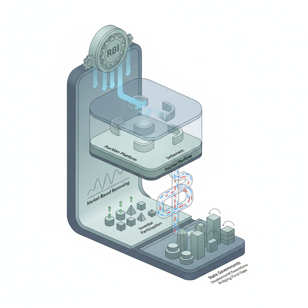 Auction of State Government Securities — labelled illustration