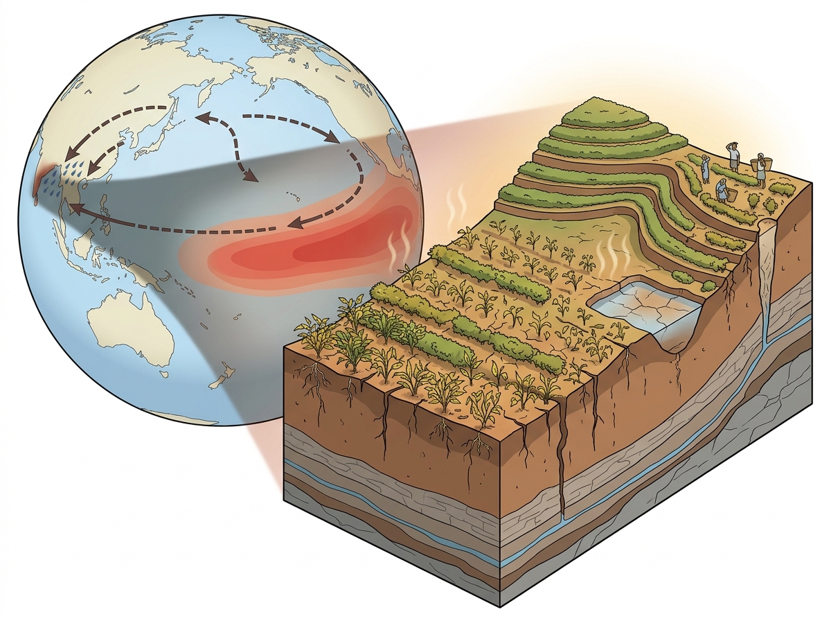 El Niño casting a shadow over tea sector in Keralam as production declines — labelled illustration