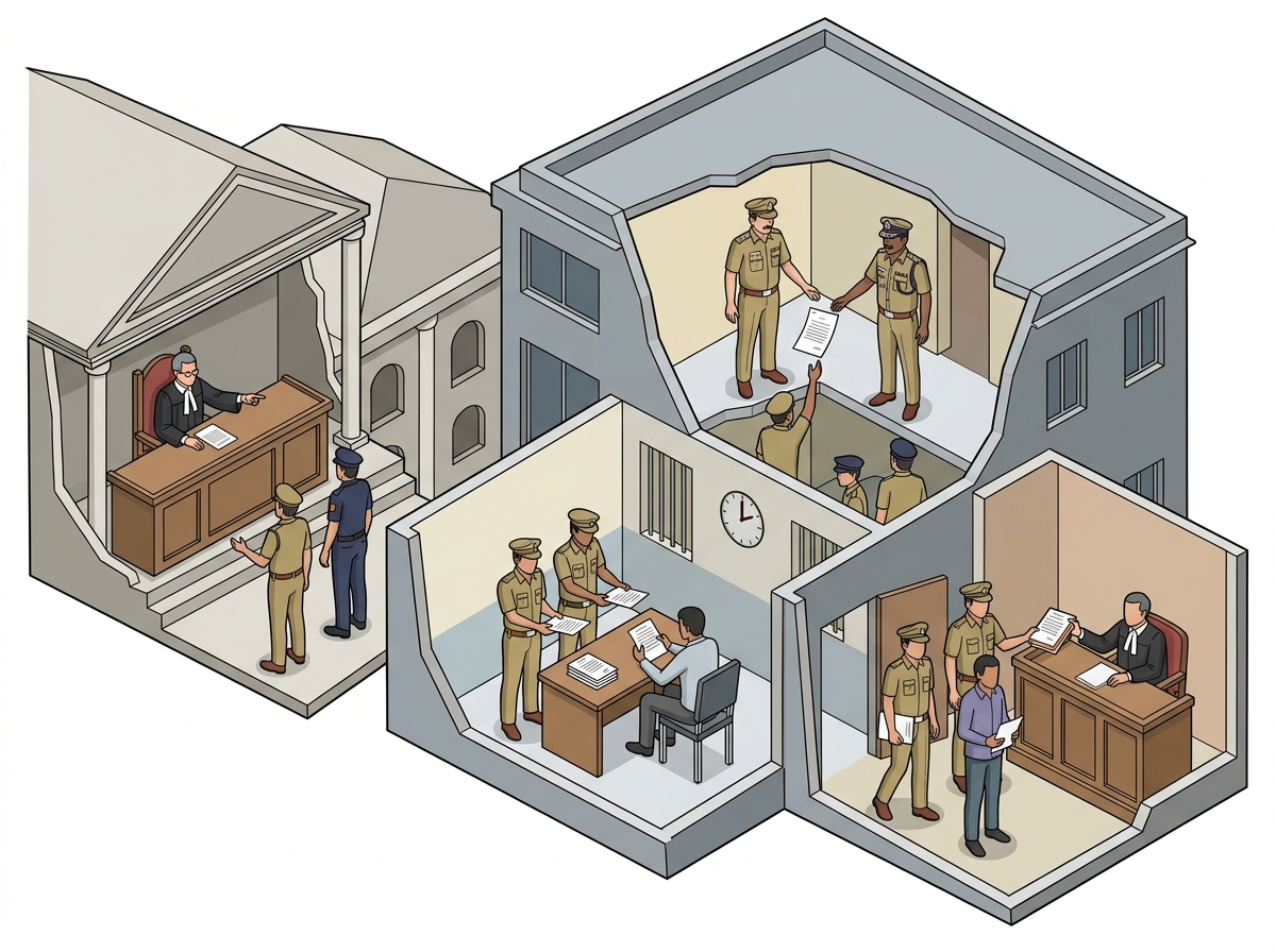 Ensure grounds of arrest are furnished before remand, Madras High Court tells T.N. DGP, Chennai Police Commissioner — labelled illustration