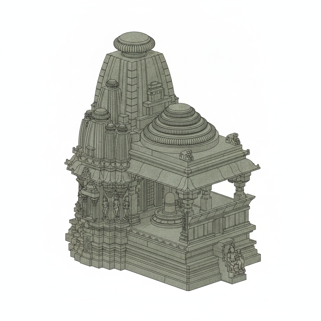 Gollala Gudi near Ramappa temple in Palampet declared site of national importance by ASI — labelled illustration