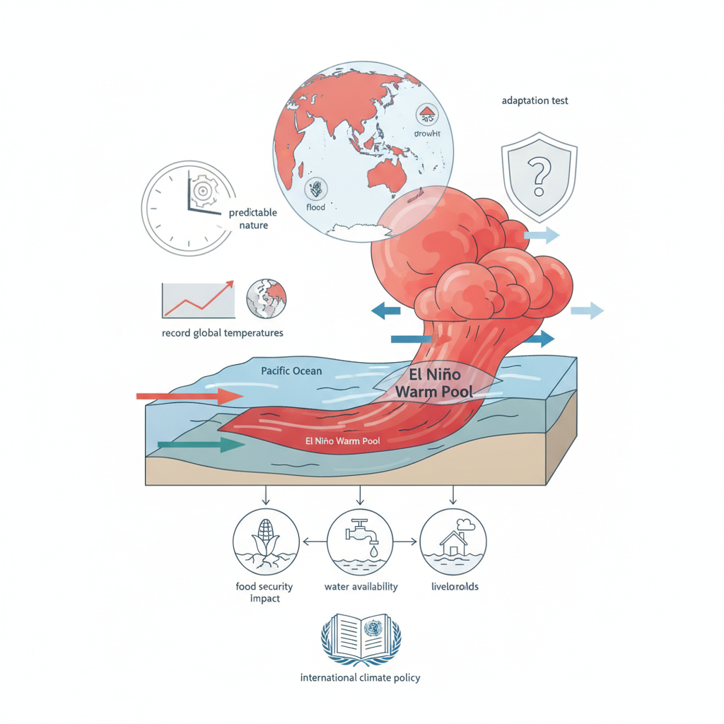 How El Niño offers a test of whether the world can adapt to a changing climate — labelled illustration