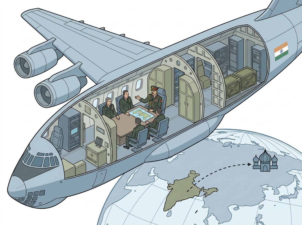 सेना प्रमुख जनरल धीरज सेठ रूस की आधिकारिक यात्रा पर रवाना हुए — labelled illustration