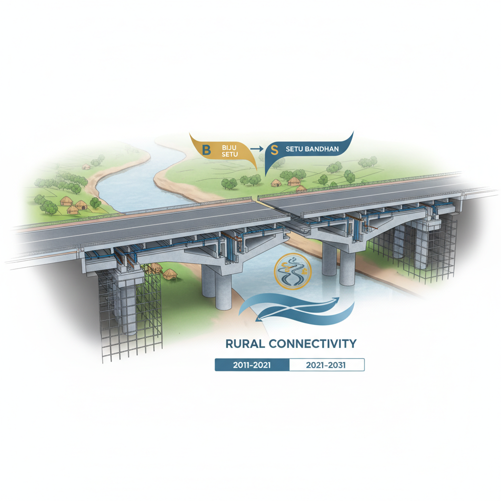 Odisha: ‘Biju Setu Yojana’ renamed ‘Setu Bandhan Yojana’, extended till 2031 — labelled illustration
