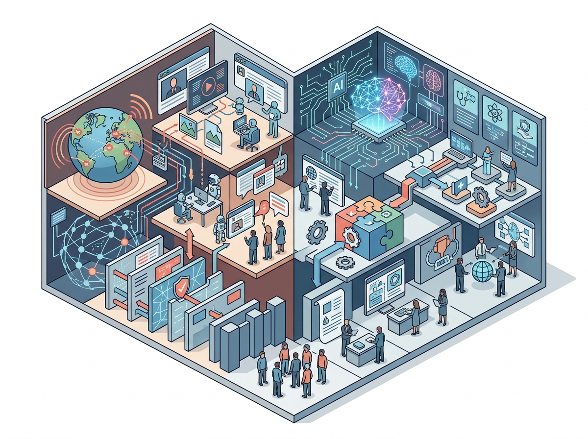 United Kingdom announces action on disinformation and global AI standards — labelled illustration