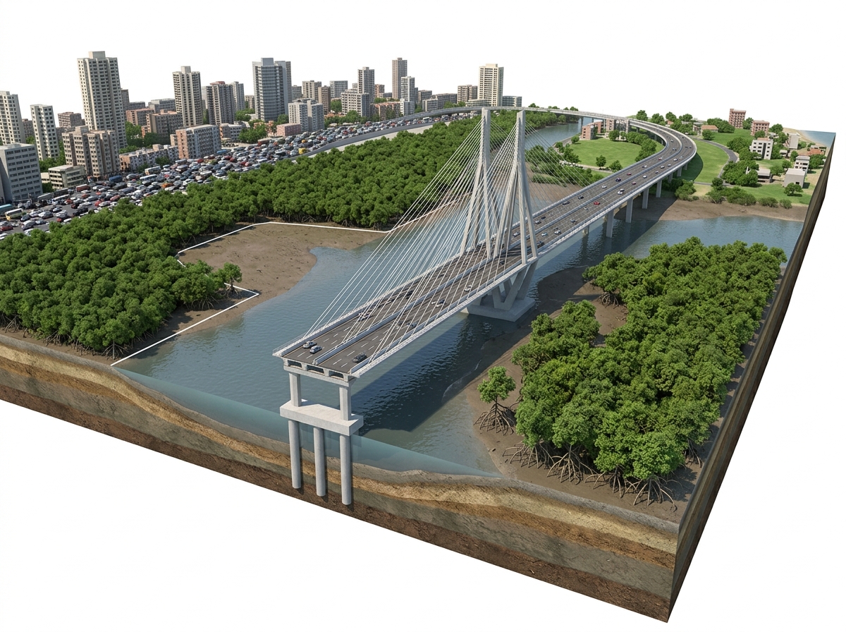 Versova-Madh connector a ‘respite’ from traffic jams: HC as it cleared felling of mangroves — labelled illustration