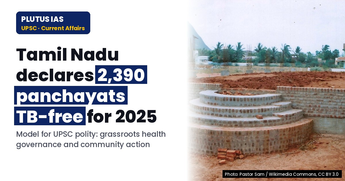 Tamil Nadu’s 2,390 TB-free panchayats: A UPSC-State PCS polity case study