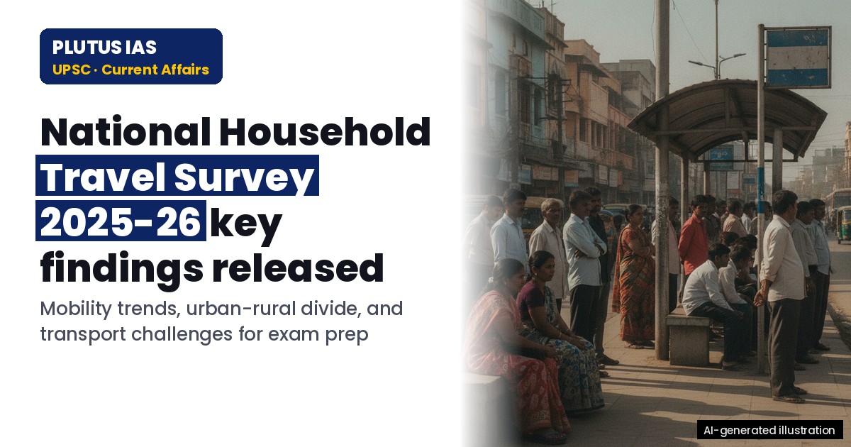 Key Findings of National Household Travel Survey 2025-26 for UPSC