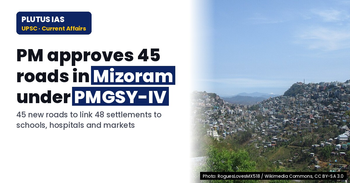 PMGSY-IV: 45 New Roads in Mizoram to Boost Rural Connectivity