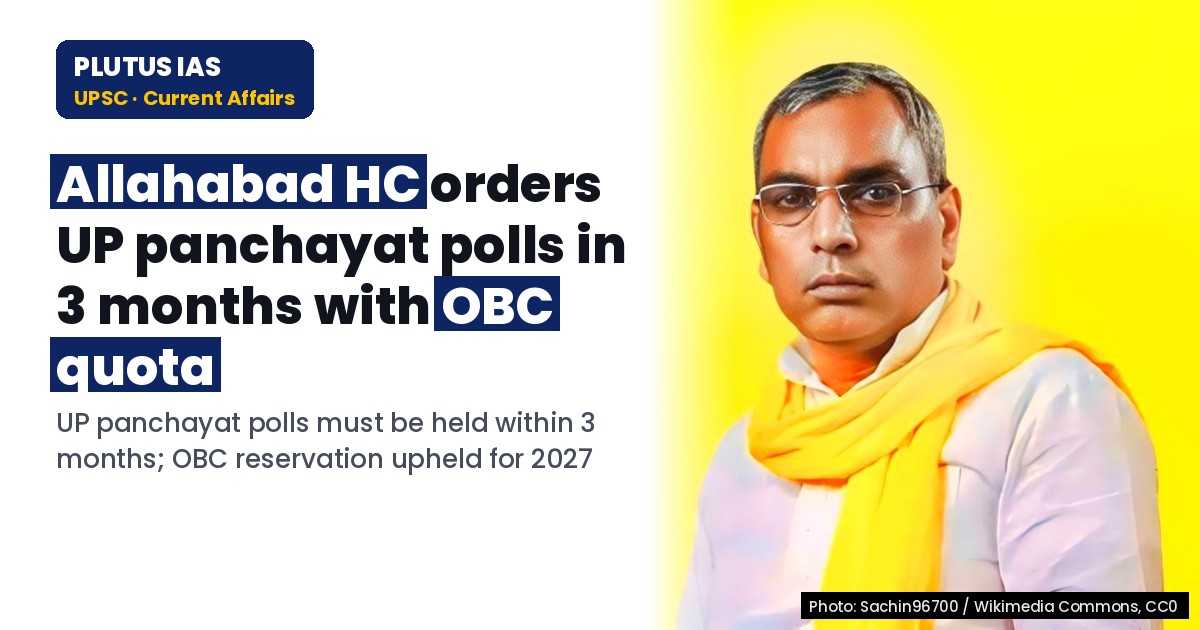 UP Panchayat Polls: OBC Quota and 3-Month Deadline Explained