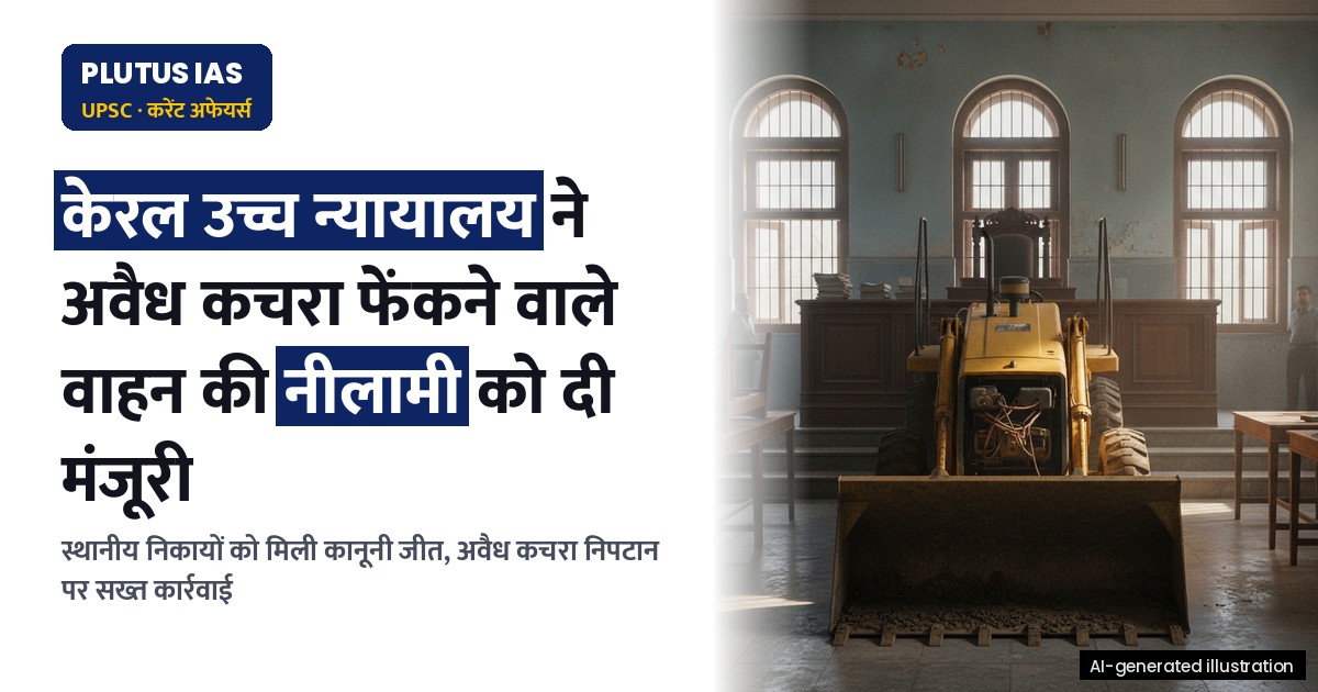 केरल उच्च न्यायालय ने अवैध कचरा फेंकने वाले वाहन की नीलामी को दी मंजूरी