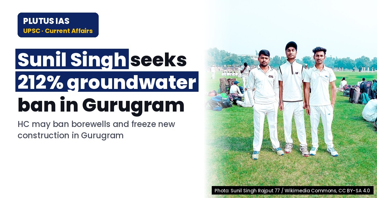 Gurugram’s groundwater extraction exceeds limit by 212%; HC seeks ban