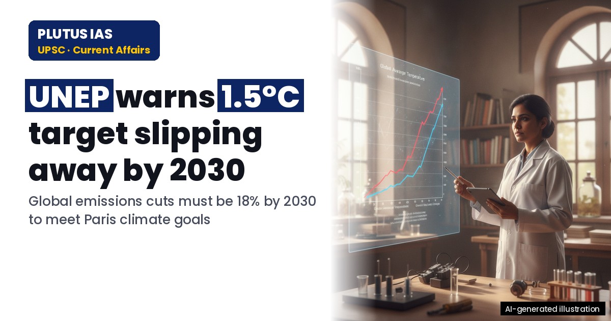 UNEP Report 2026 Warns: Paris 1.5°C Target Slipping Away