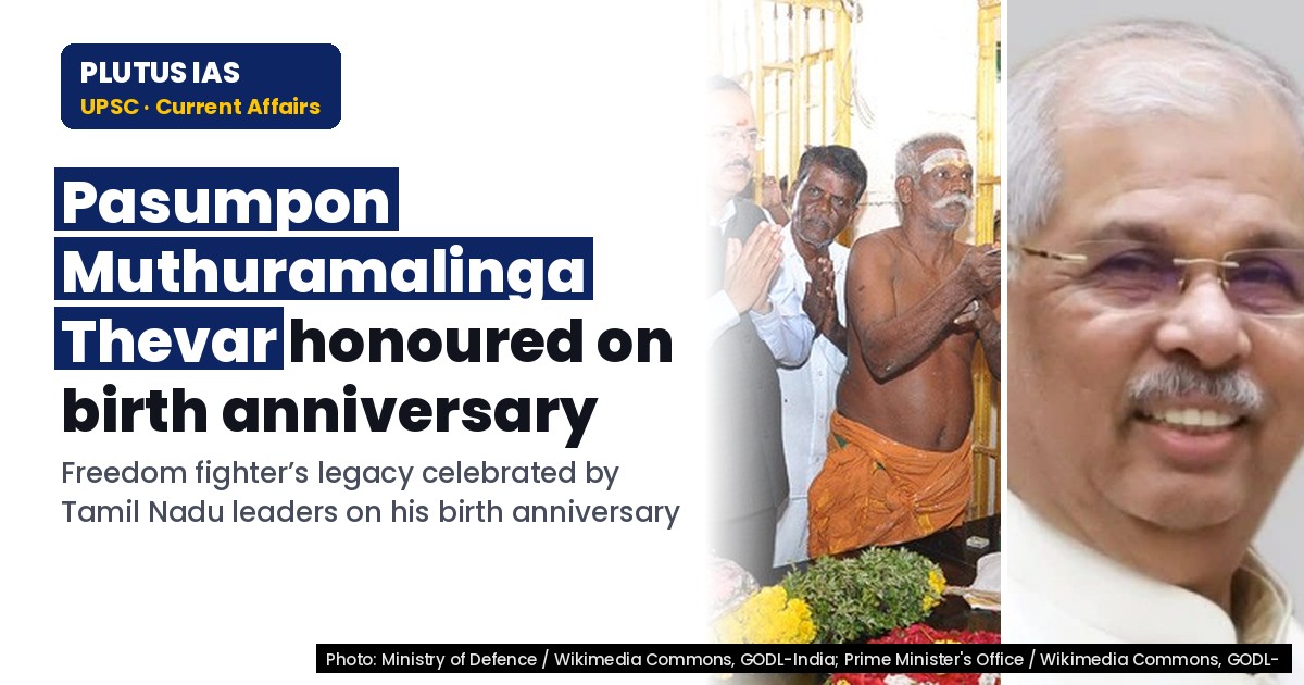 Tamil Nadu pays tribute to freedom fighter Pasumpon Muthuramalinga Thevar