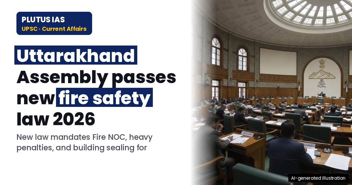 Uttarakhand Introduces New Fire Safety Law: Key Provisions for UPSC & PCS